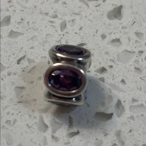 Pandora purple birthstone charm